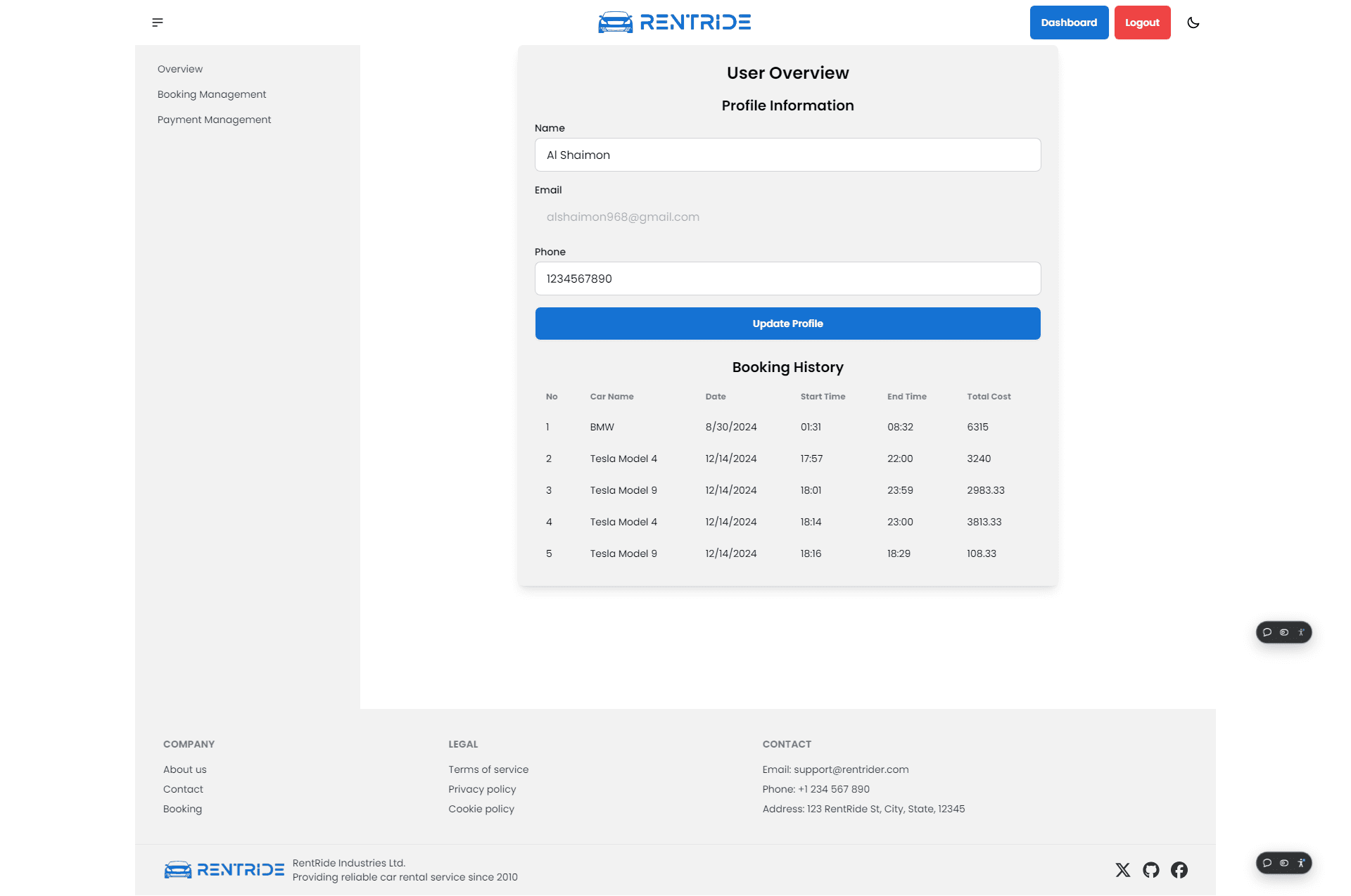 RentRide - The best Car Rental Website screenshot 4